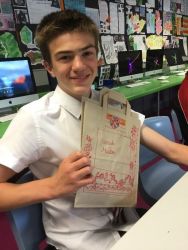 Corrado used Mandala art to design a bag.