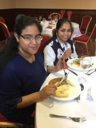 The Rotary Club provided us with a buffet dinner.